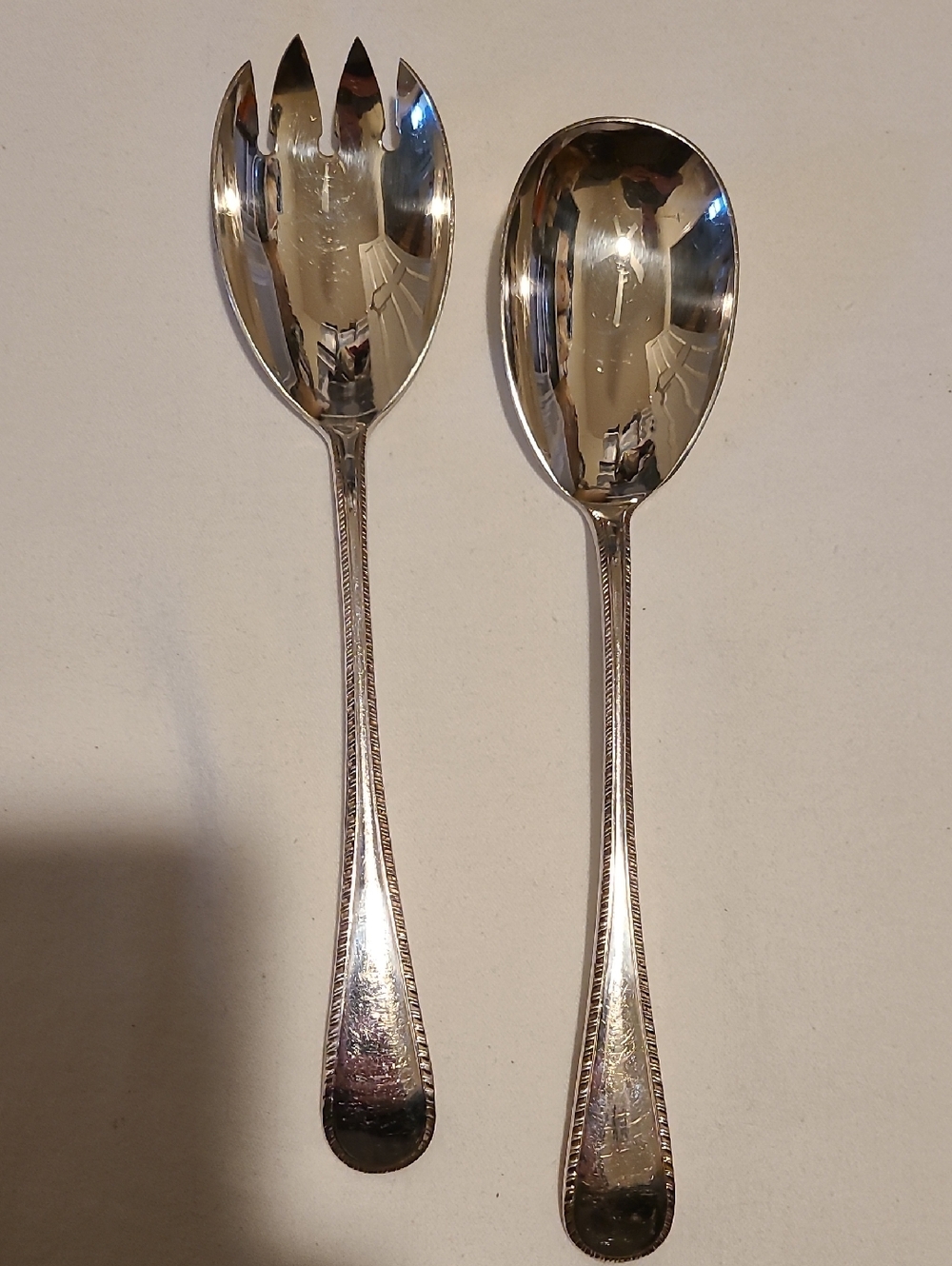 Barker Bros. England Serving Spoon Spork, 2pc Flateware
